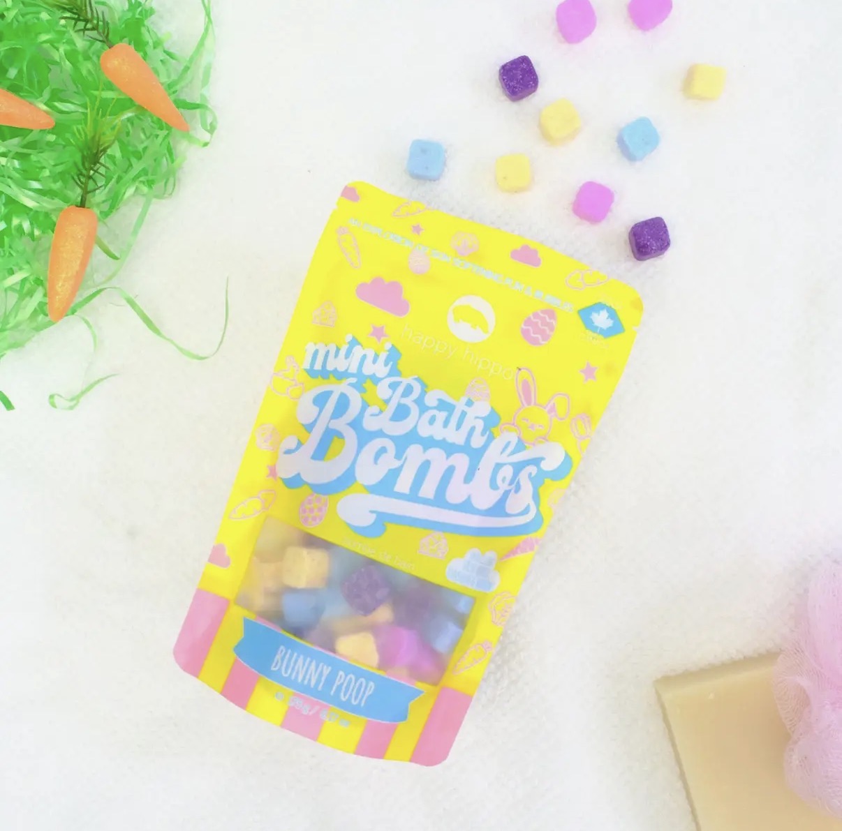 Happy Hippo Mini Bath Bomb Bunny Poop